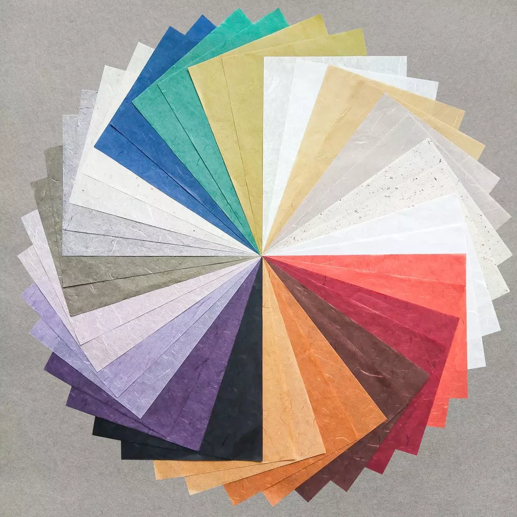 Assorted A4 Earth Unryu Kozo Paper Set 40 Sheets - Image 3