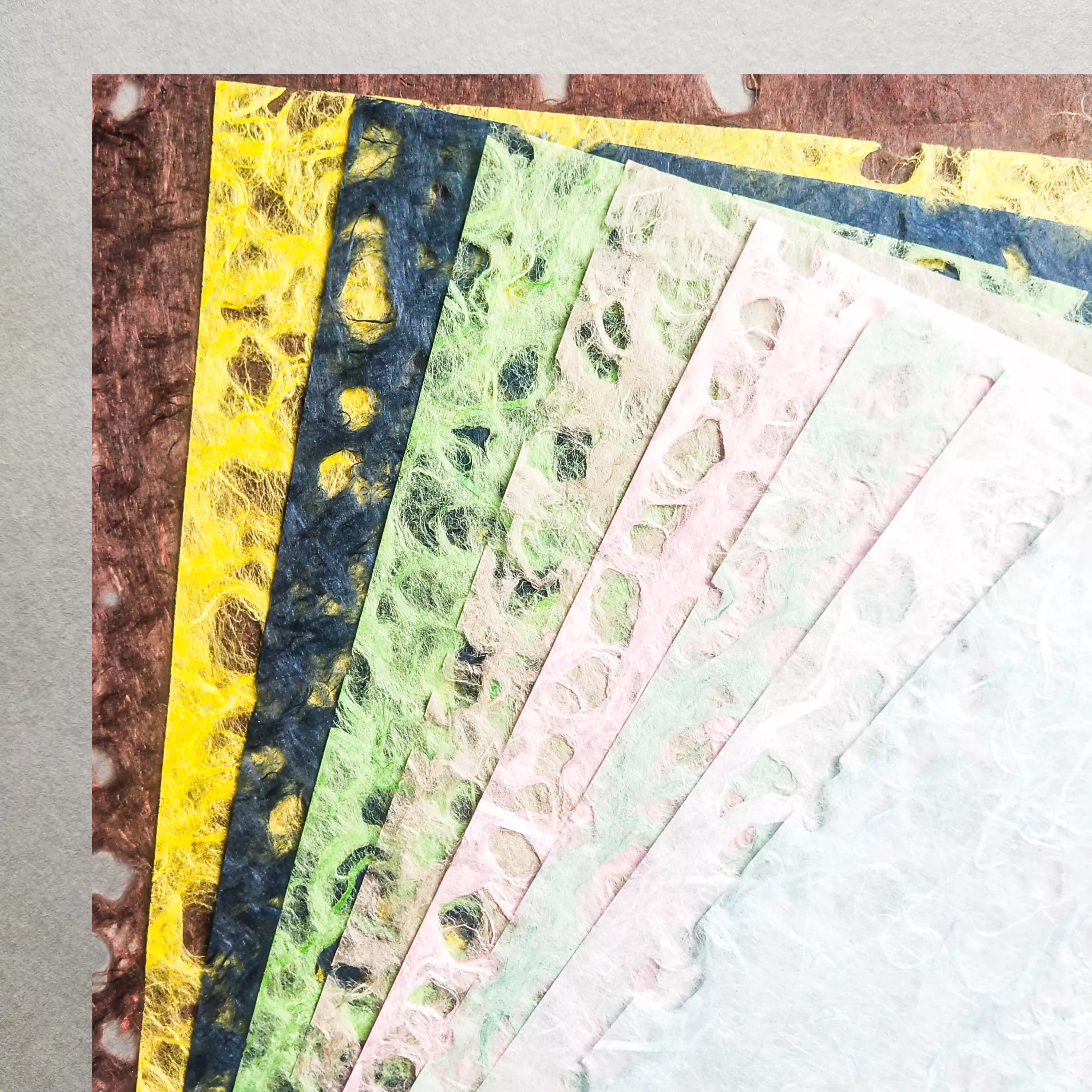 Assorted A4 Lace Kozo Paper Set 27 Sheets - Image 5