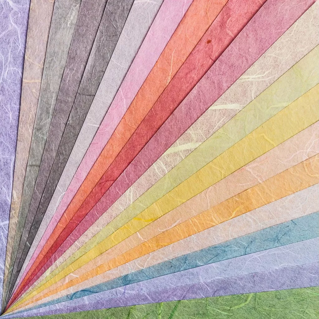 Assorted A4 Pastel Unryu Kozo Paper Set 40 Sheets - Image 5