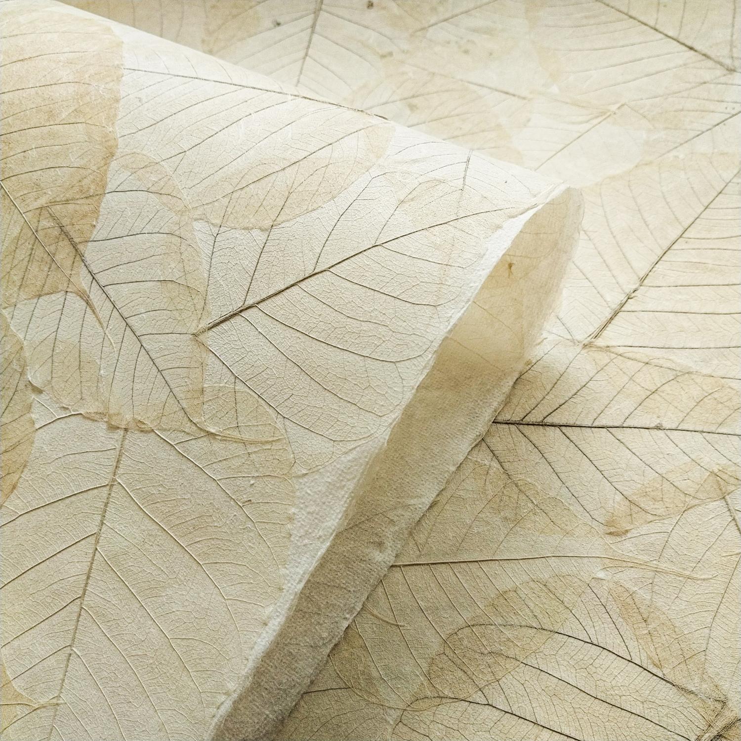 Handmade Buddha Leaf Kozo Paper (Natural) - Image 6