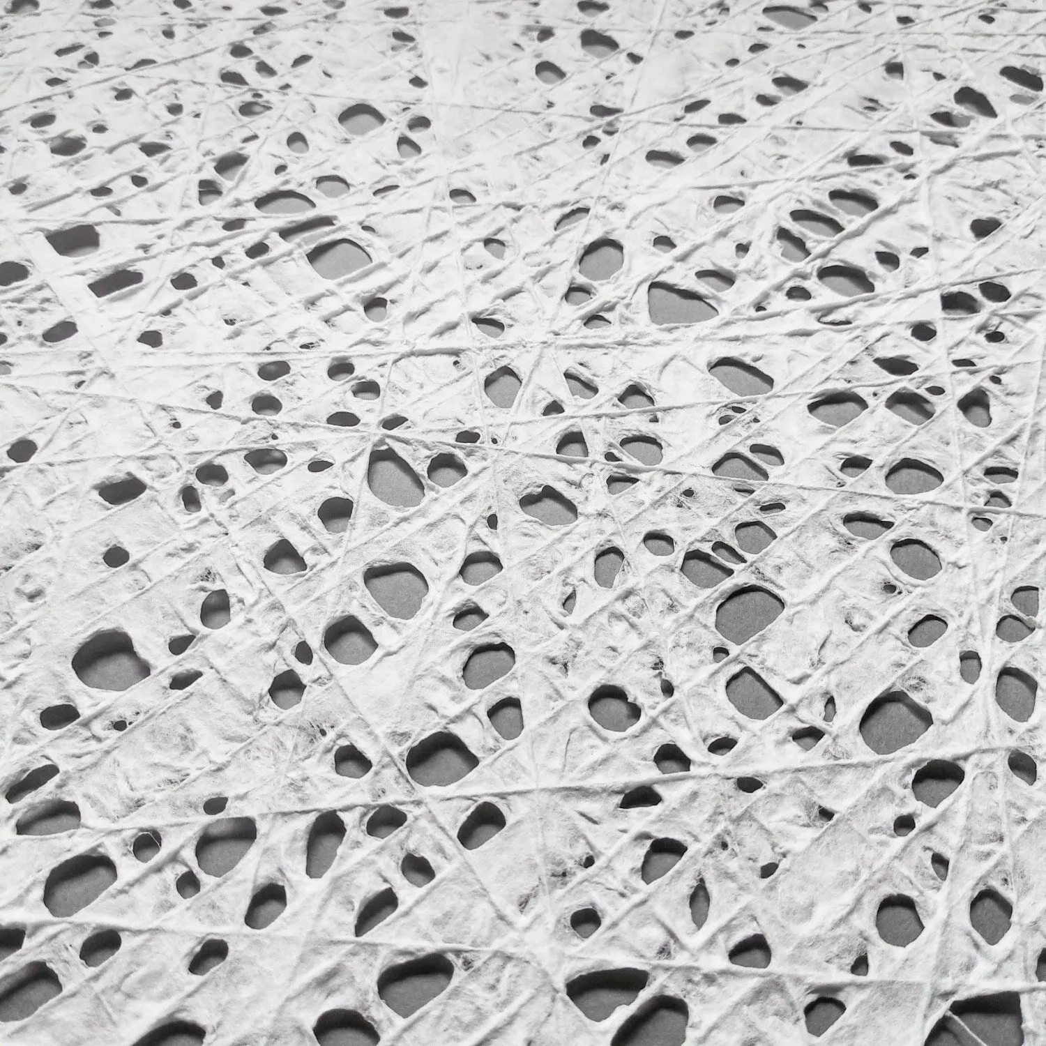 Handmade Fishnet Kozo Paper (White) - Image 4