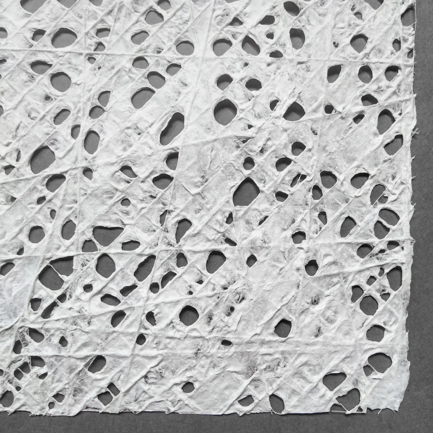 Handmade Fishnet Kozo Paper (White) - Image 5