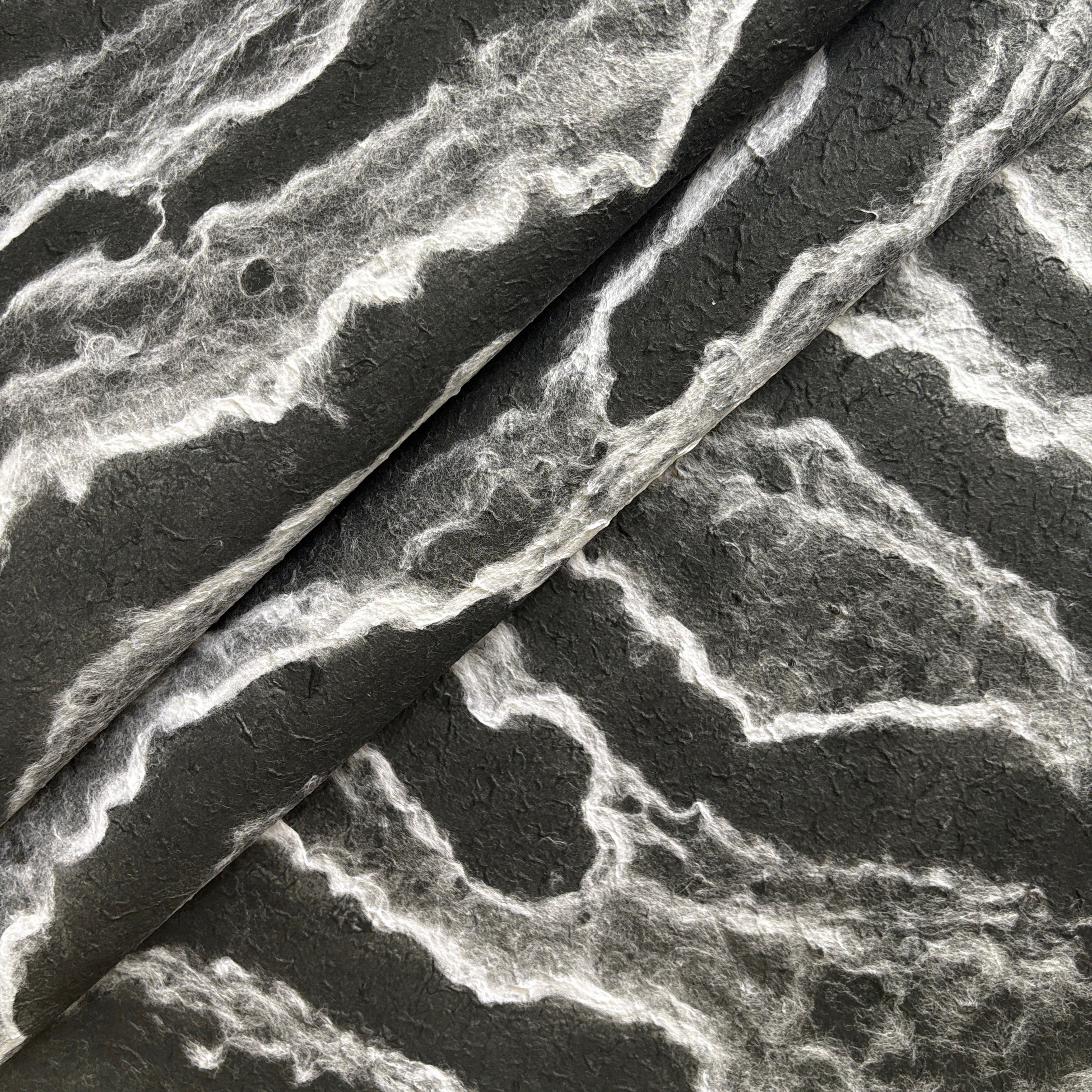 Ocean Script Handmade Kozo Paper (Black) - Image 4