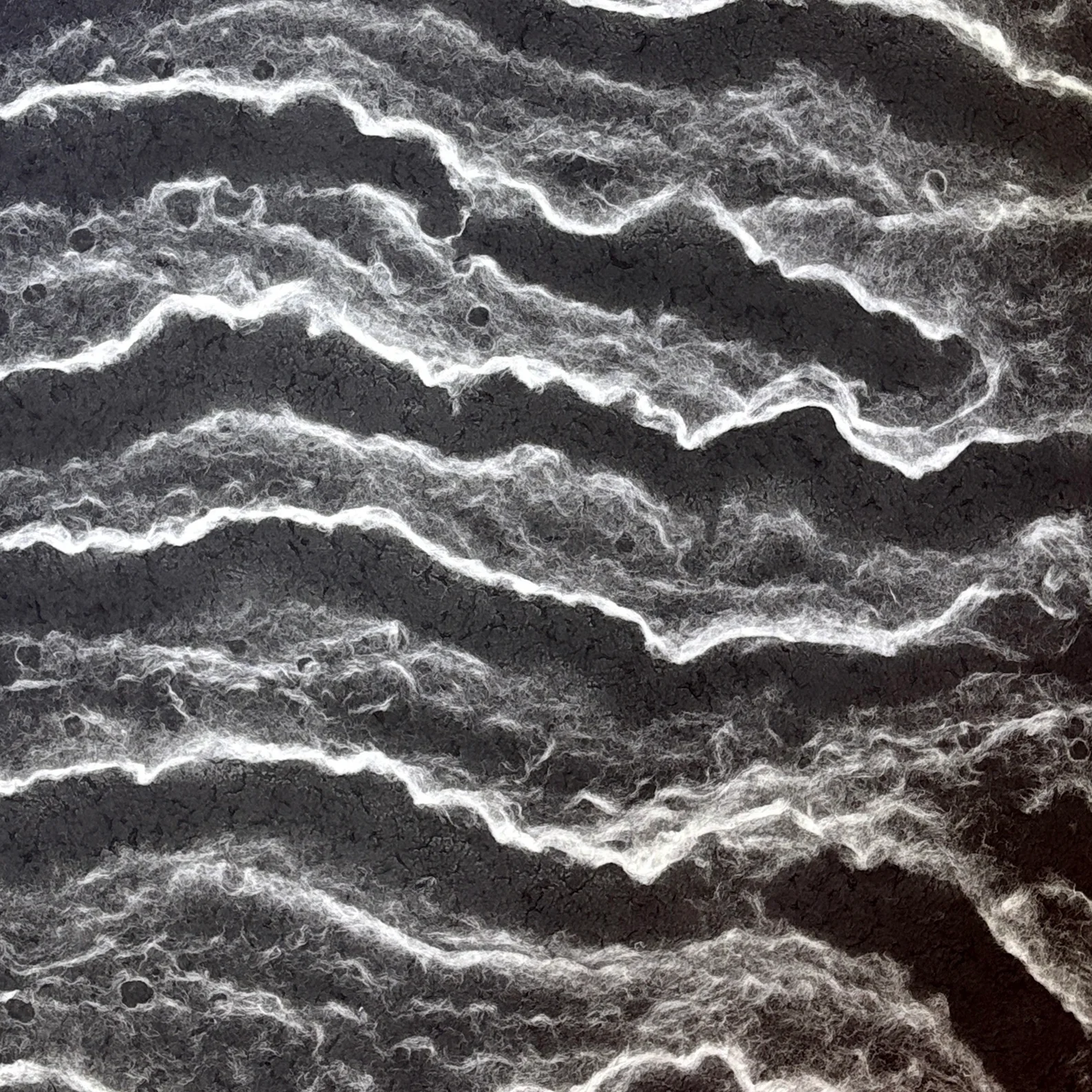 Ocean Script Handmade Kozo Paper (Black) - Image 5